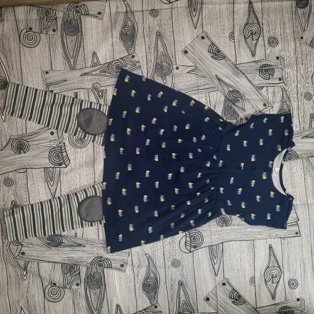 Hanna Andersson dress and leggings set - size 120